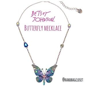 Betsey Johnson Butterfly Necklace